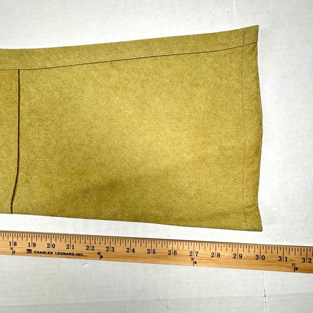 VTG Ben Ryan Chartreuse Wood Pulp Bootcut Pants Barrel Women 28X30 Thin USA NWOT - Picture 7 of 10